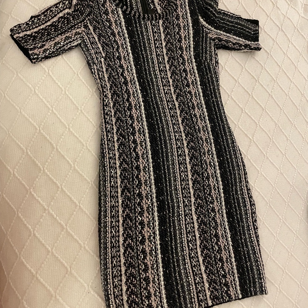Chic Striped Knit Dress